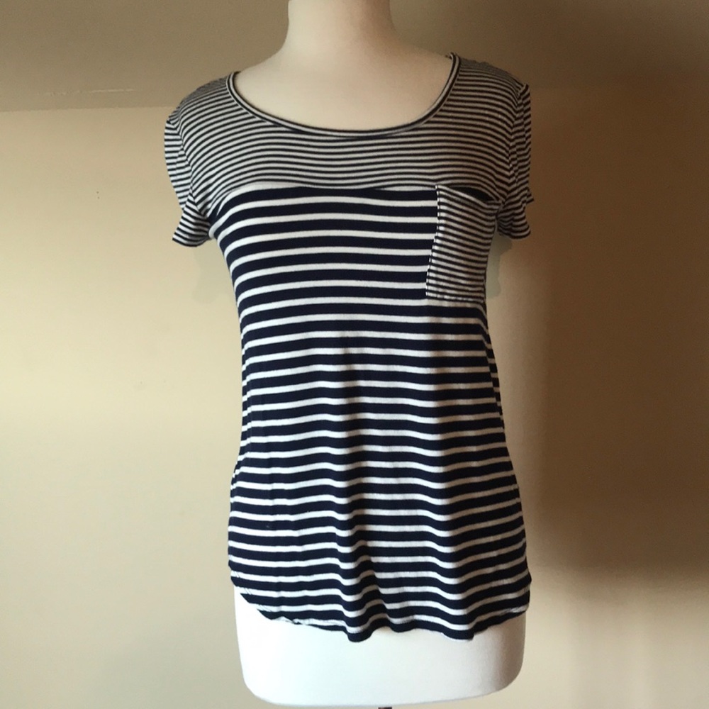 Blue/white stripe T-shirt
